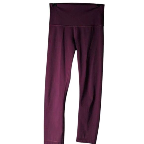 LULULEMON ATHLETICA Wunder Under Crop 'Full On Luxtreme 21' Size 4 - Picture 4 of 5